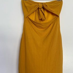 Windsor mustard mini dress